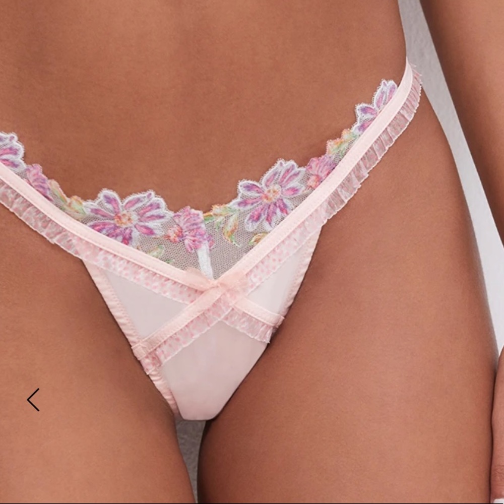 For love and lemons April bloom thong panty